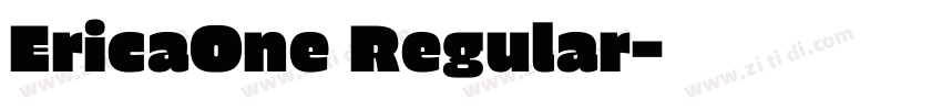 EricaOne Regular字体转换
